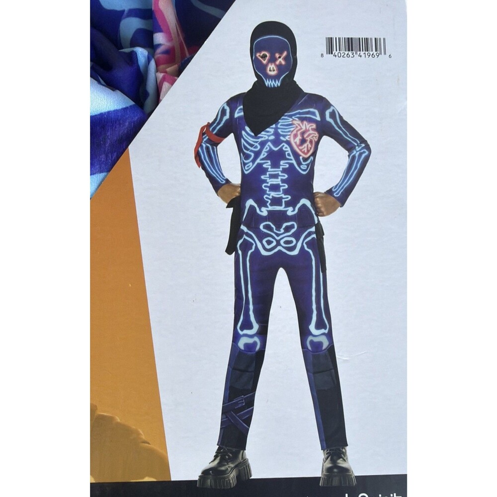 Fortnite Party Trooper Costume Boys L 10-12 5 Piece InSpirit Epic Games 2025